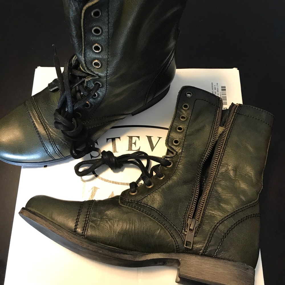 Steve Madden Troopa Lace Up Boots Women’s 8